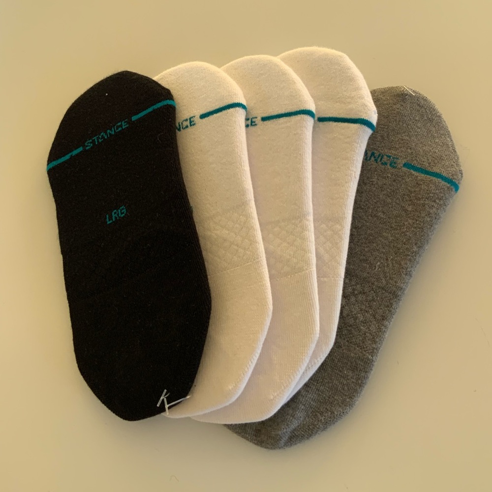 (5) Stance Solids No Show Basic Socks - image 3